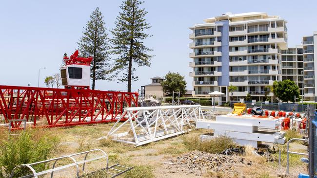 Palace Hotel development site bounded by Kate Street, Lilla Street, and Gayundah Esplanade in Woody Point. (AAP Image/Richard Walker)