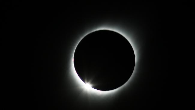 The total solar eclipse. Picture: Getty Images