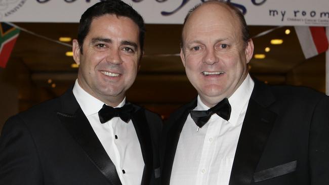 Garry Lyon and Billy Brownless in happier times.