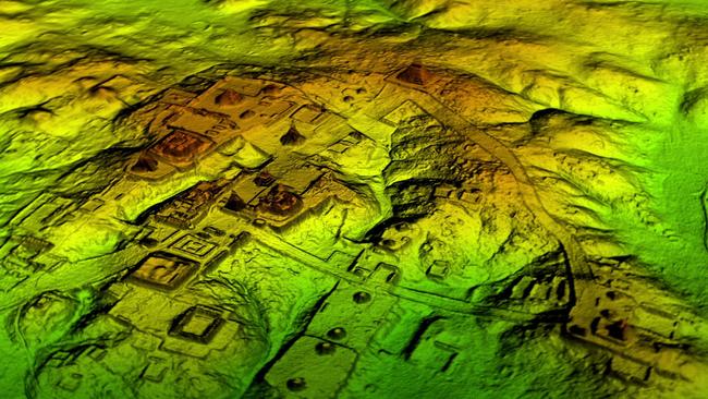 Peten jungle, Guatemala - After. Tikal site, LiDAR (Wild Blue Media)