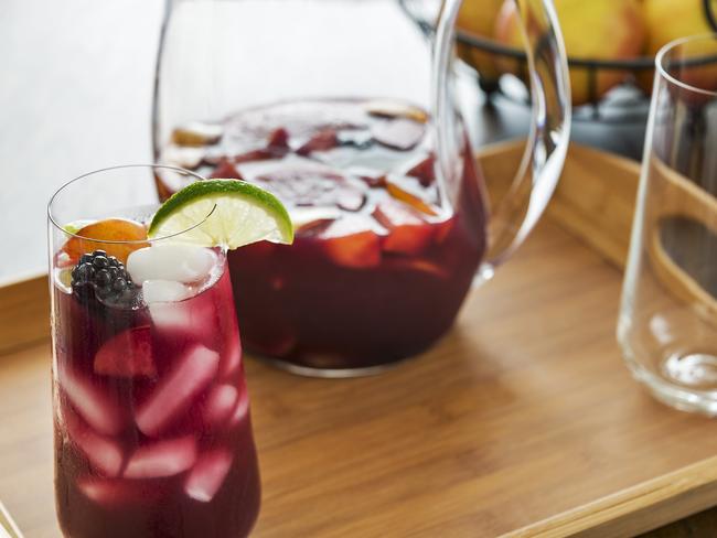 Sangria is the perfect summer drink when served chilled over ice.