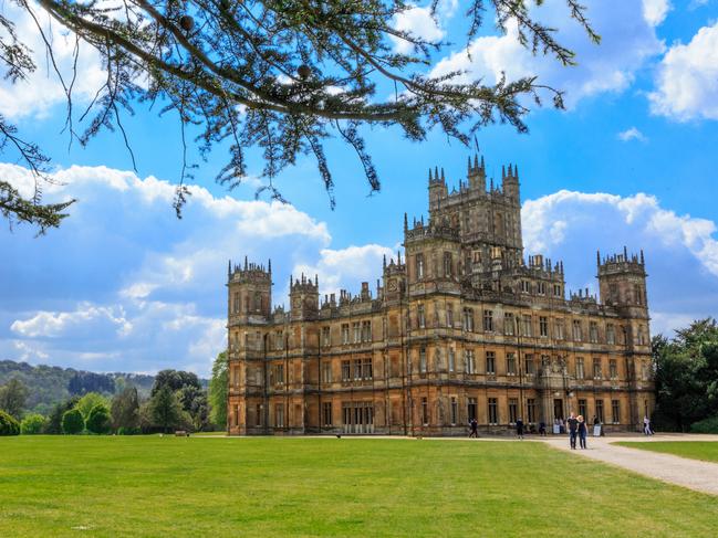 ESCAPE:  England, Hampshire. 2 May 2017. Highclere Castle. Jacobethan style country house, seat of the Earl of  Carnarvon.  Setting of Downton Abbey. Picture: Istock