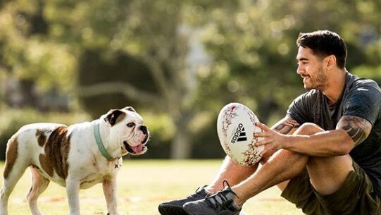 Shaun Johnson and Ella.