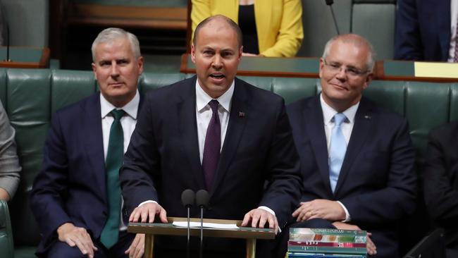 Treasurer Josh Frydenberg has announced new funding to tackle cymber security threats. Picture: Gary Ramage