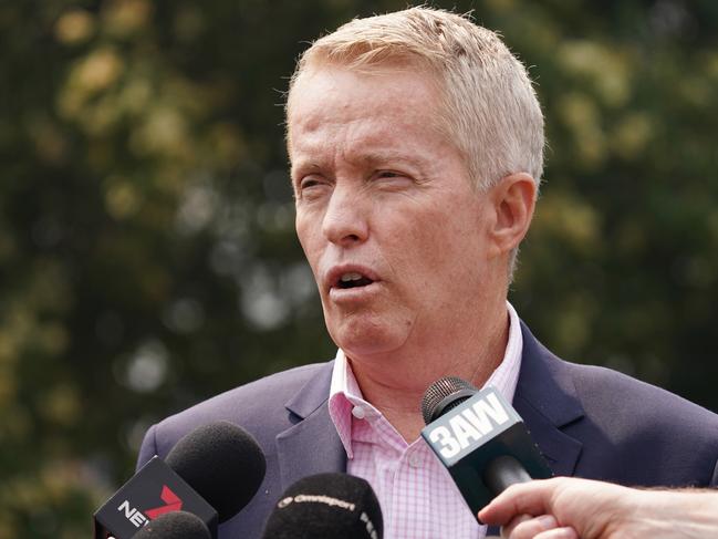 Australian Open Tournament Director Craig Tiley speaks during an Australian Open media opportunity at Melbourne Park in Melbourne, Tuesday, January 14, 2020. (AAP Image/Michael Dodge) NO ARCHIVING, EDITORIAL USE ONLY