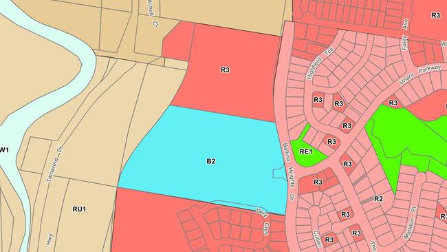 Pre-DA discussions are taking place in relation to this commercial zoned land at Ballina Heights.