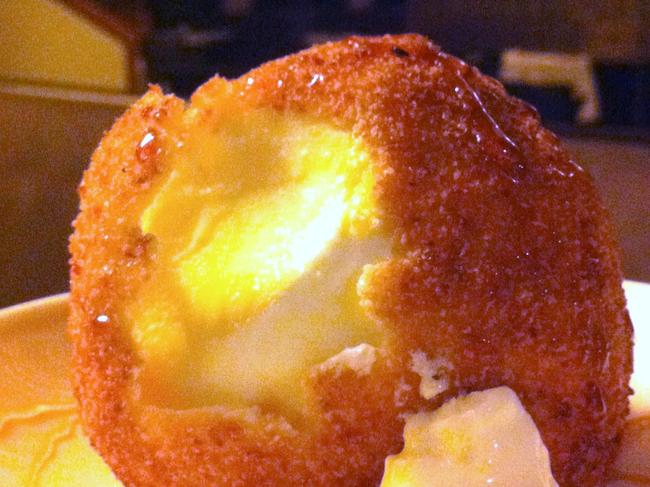 Man Bo restaurant Deep fried home made ice cream