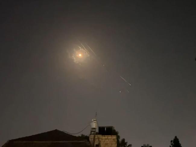 Explosions lit up Jerusalem’s sky in as sirens sounded throughout the night in Israel