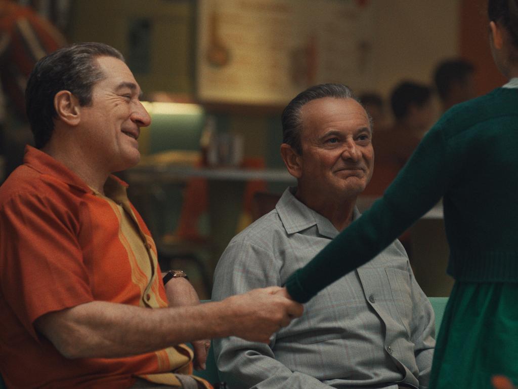 Robert De Niro and Joe Pesci in a scene from The Irishman.