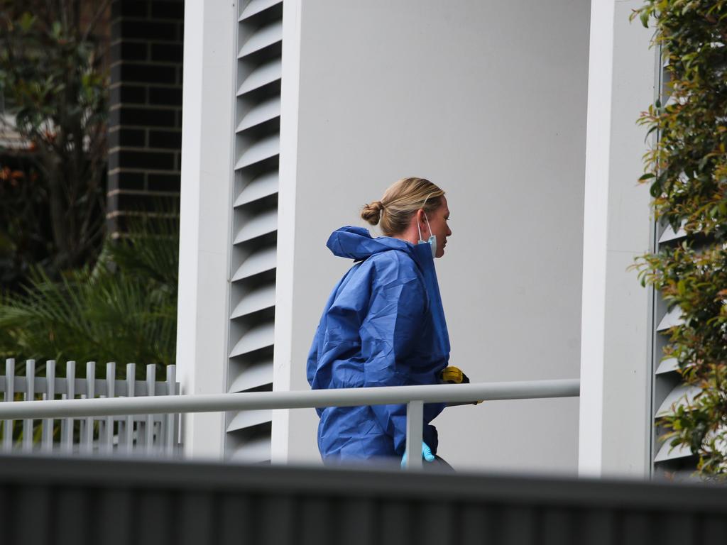 Forensics combed over the scene after Ms Bakkour’s body was discovered. Picture: NewsWire / Gaye Gerard