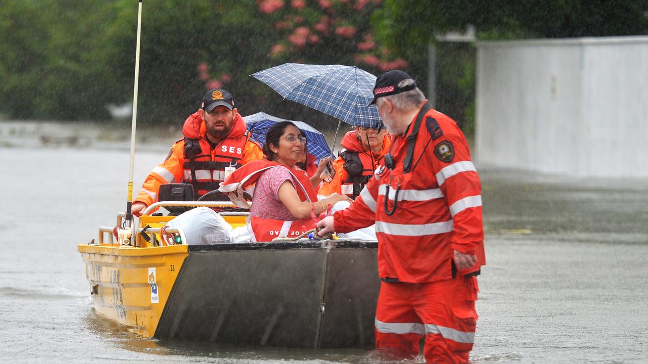 Rosslea residents being evacuated as Townsville continued to flood from heavy monsoonal rain in 2019. Picture: Alix Sweeney