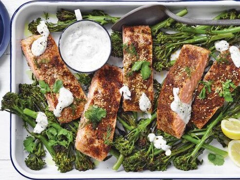 Spiced salmon.