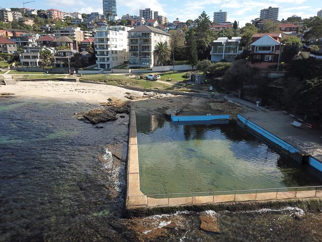 Fairlight Beach and rock pool. Picture Manly Daily