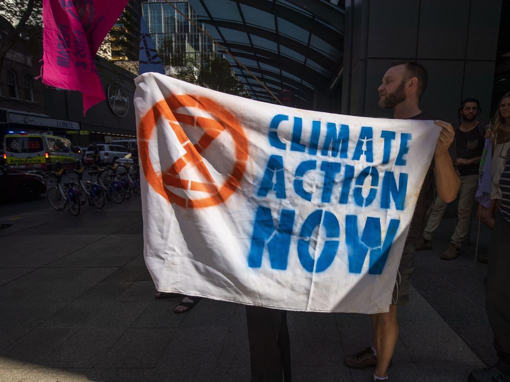 Extinction Rebellion ‘spring rebellion’ protests in Brisbane. Picture: Glenn Hunt/AAP