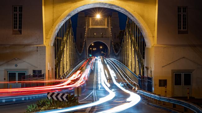 The Walter Taylor Bridge at night. Photo: Daniel Raciti