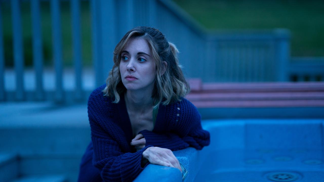 Alison Brie in husband Dave Franco’s film, The Rental. Picture: Allyson Riggs