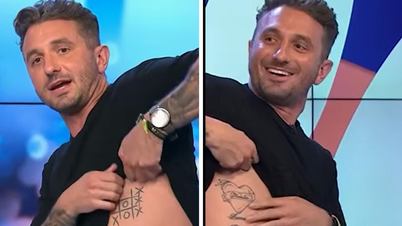 Tommy Little flaunts bizarre body tattoo on The Project desk news.au — Australias leading news site