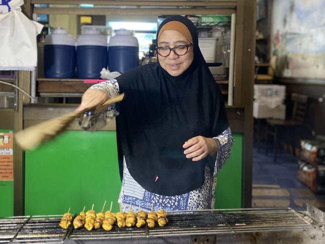 Owner of Island Dreams Cafe Alimah Bilda at Ramadan Night Markets. Picture: Kirsten Jelinek