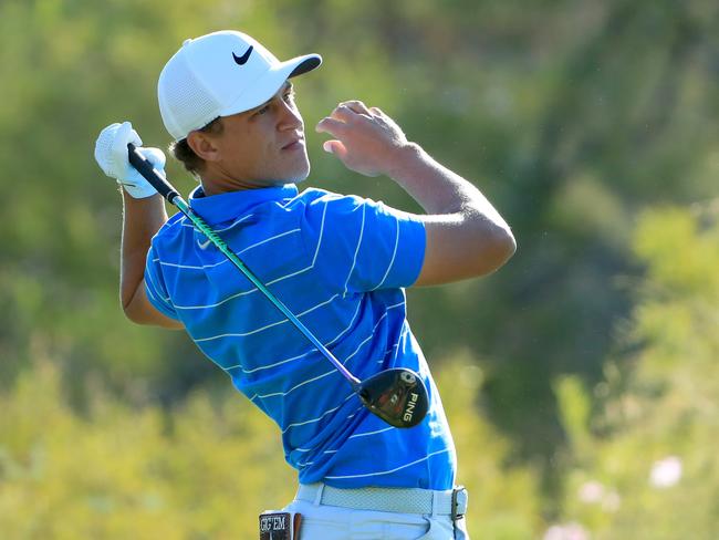 Big hitter Cameron Champ looks set to monster Royal Pines and the Australian PGA tournament. Picture: Tom Pennington/Getty Images/AFP