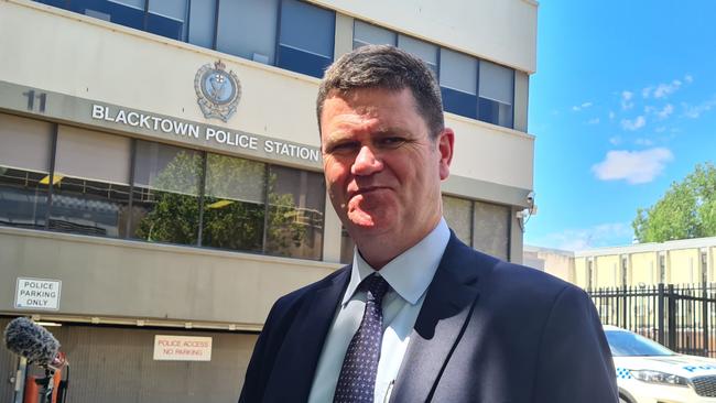 Blacktown detective acting inspector Adam Wilson. Picture: Nathan Schmidt