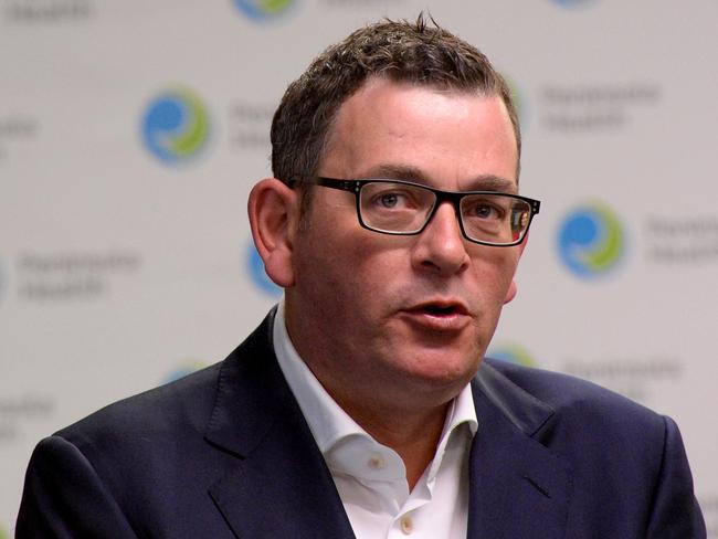 MELBOURNE, AUSTRALIA - NewsWire Photos MARCH 03, 2021: Victorian Premier Daniel Andrews speaks at a press conference at Peninsula Health Community Mental Health Services in Frankston. Picture: NCA NewsWire / Andrew Henshaw