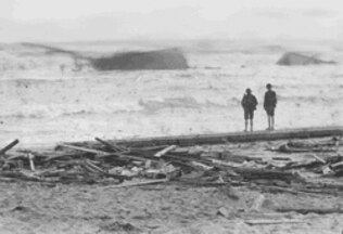 A photograph of the wreck of the Edinburgh Castle from 1888. The wreck can sometimes still be seen from the shore during rough weather. Picture: SLV.