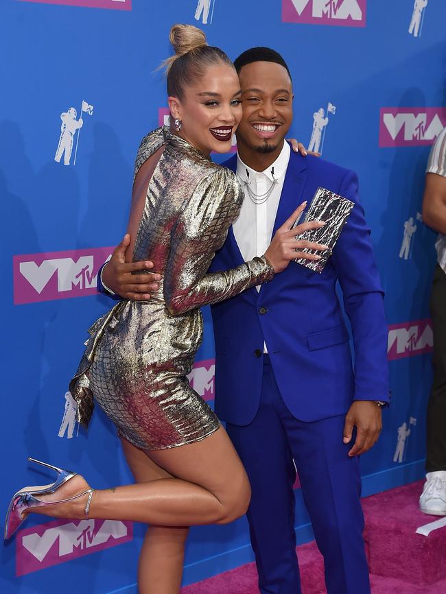 Jasmine Sanders and Terrence J. Picture: Getty