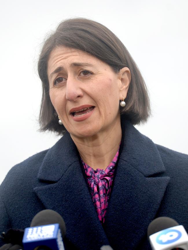 NSW Premier Gladys Berejiklian on Tuesday. Picture: Jeremy Piper