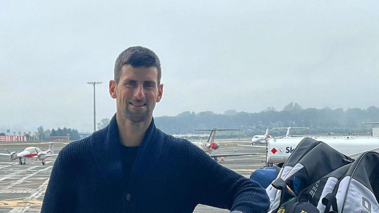 Novak Djokovic announces he has an exemption to travel to and enter Australia, on an instagram post. https://www.instagram.com/djokernole/