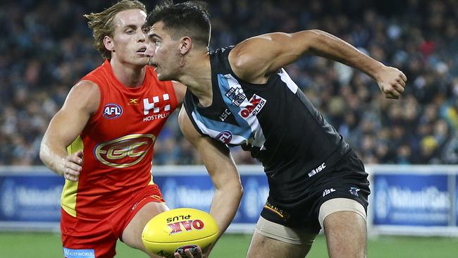 Port Adelaide’s Riley Bonner. Picture: Sarah Reed