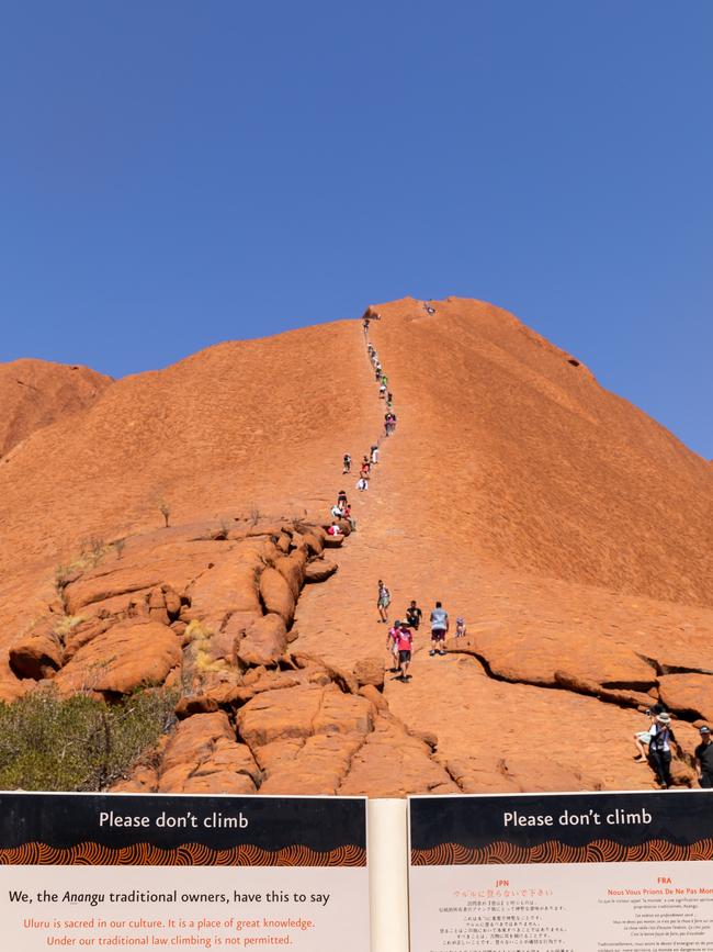 Chansey Paech has slammed calls to reopen the Uluru climb. Picture: EMMA MURRAY