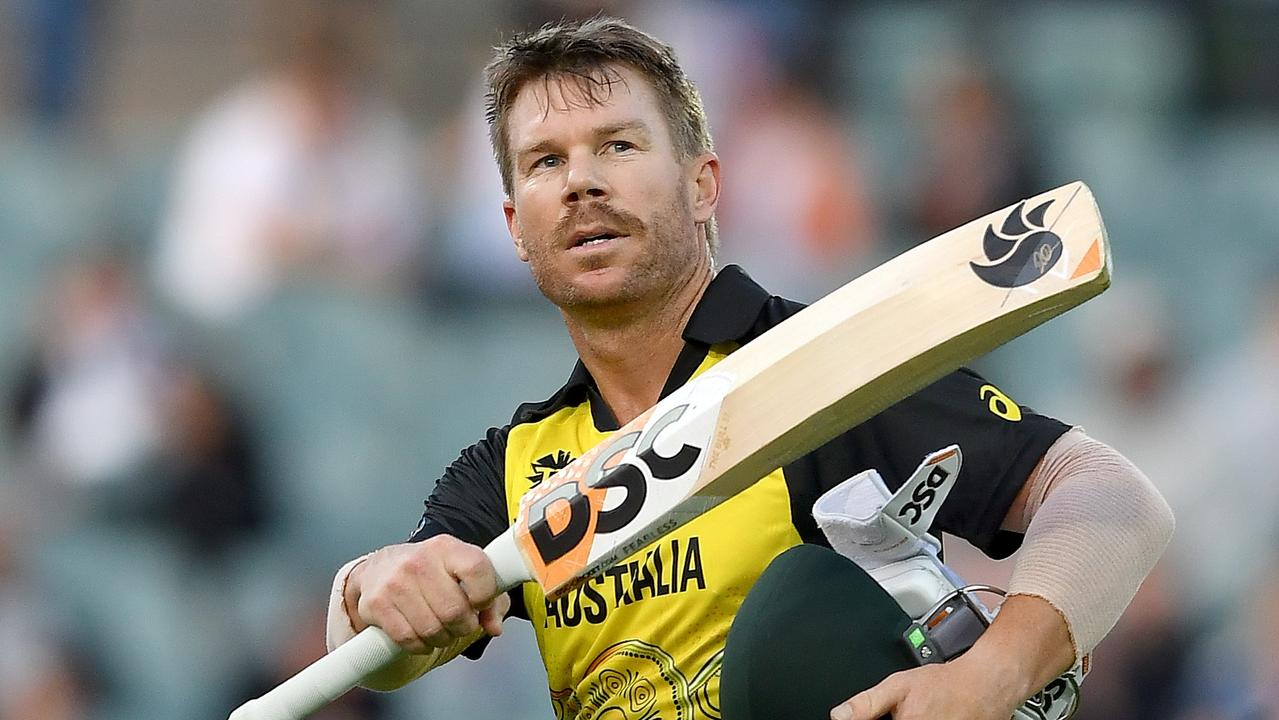 David Warner. Photo by Mark Brake-ICC/ICC via Getty Images.