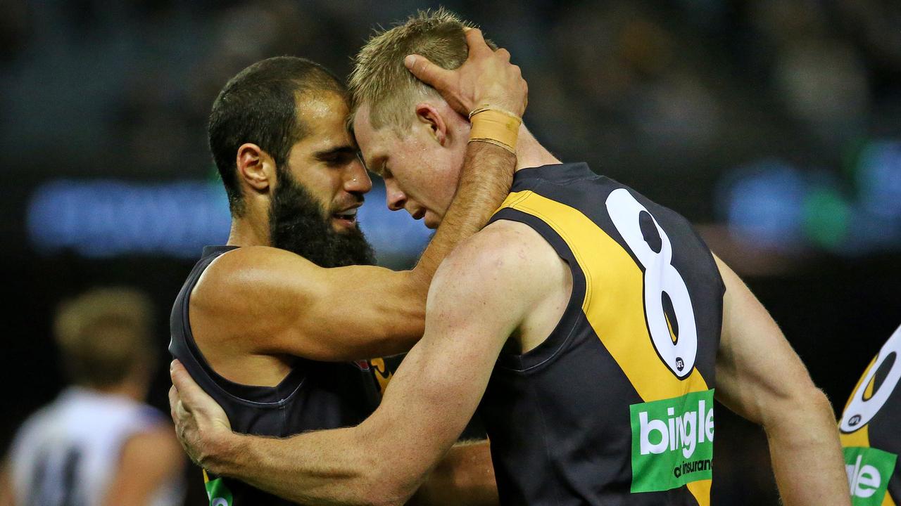 Tiger premiership stars Bachar Houli and Jack Riewoldt are now on the wrong side of 30.