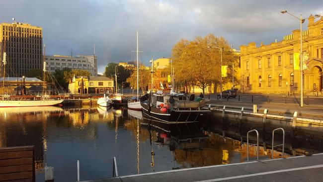 The space where Flippers is usually parked at Constitution Dock in Hobart.