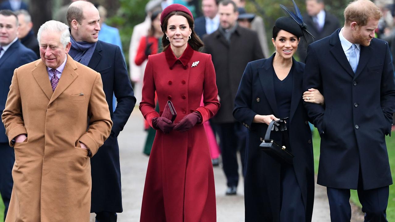 Prince Charles, Prince William, Catherine, Meghan, and Prince Harry on January 13, 2020. Picture: AFP