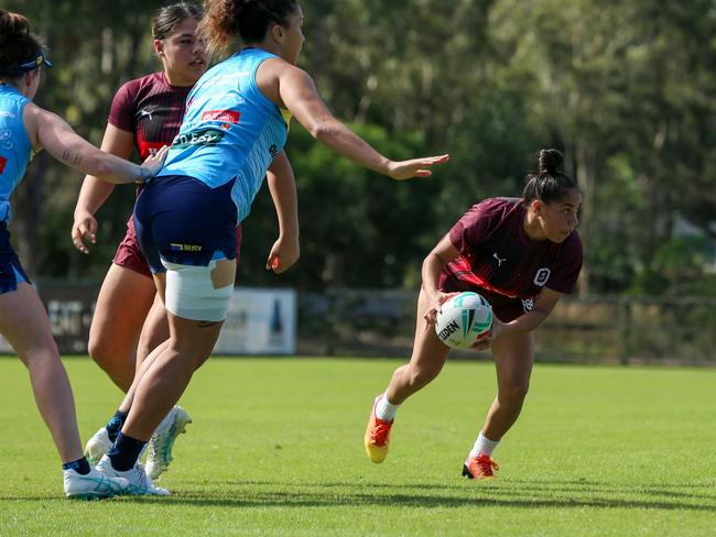 Shauna Barnham will represent the Queensland under-19 women in the interstate clash against New South Wales in Sydney. Photo: QRL