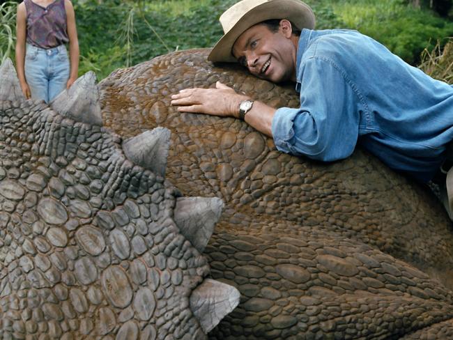 Sam Neill in a scene from the movie Jurassic Park, which is being re-released in 3D. Picture: UPI Media.