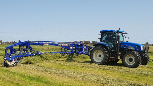 Revolutionary design: Berrima says its BRX series is built for Australian conditions and boasts maximum raking widths of up to 16m, which is achieved through a quad basket system.