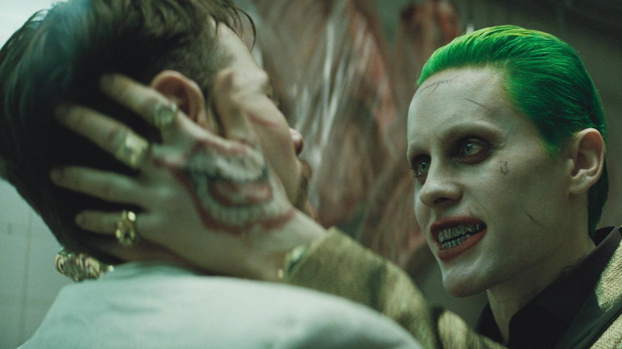 Jared Leto as The Joker in a scene from Suicide Squad.