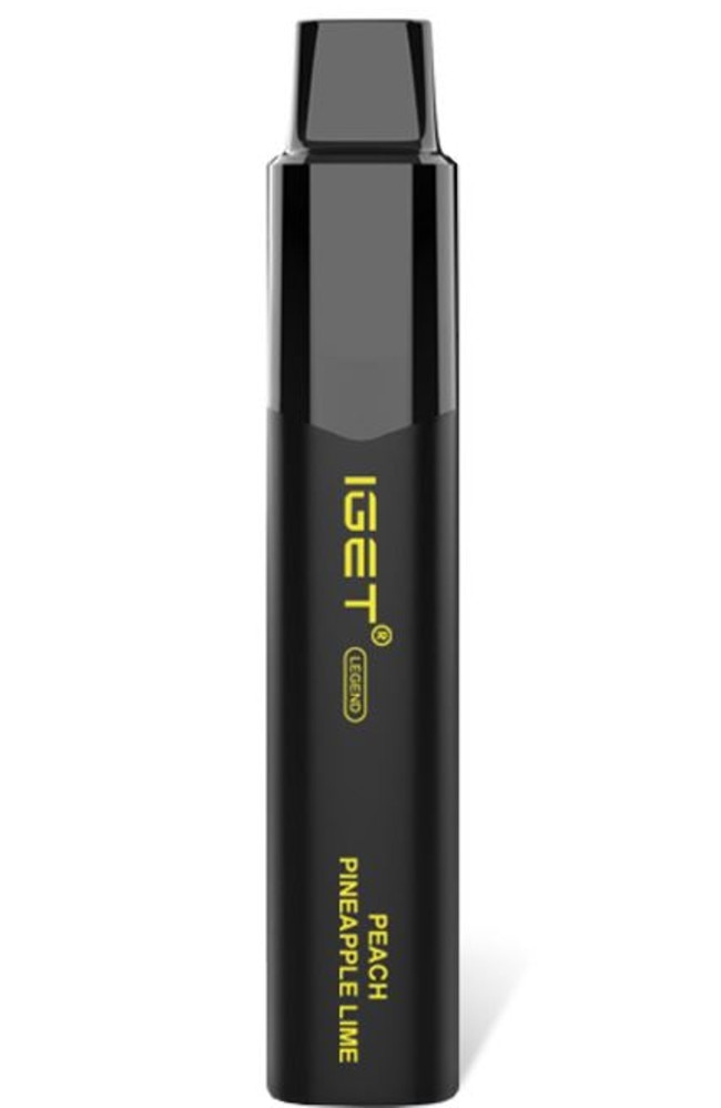 IGET brand Peach Pineapple Lime vape.