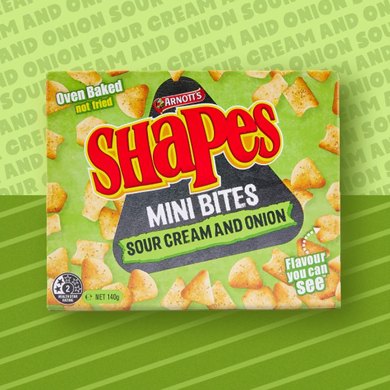 The new flavour joins a growing range of Shapes Mini Bites flavours including Sour Cream and Onion, Sticky BBQ Wings and Salt &amp; Vinegar.