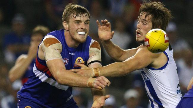 Jordan Roughead has been appointed the Western Bulldogs’ vice-captain for the 2015 season. Picture: George Salpigtidis