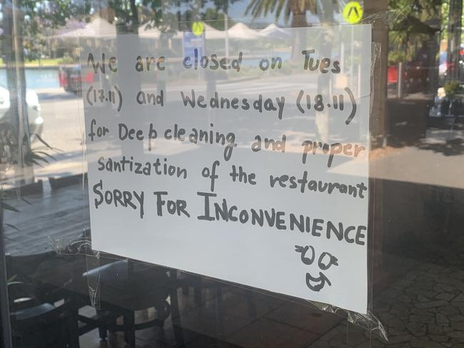 Mint Leaf Lounge, Mawson Lakes is closed after an infected person visited the restaurant last week.