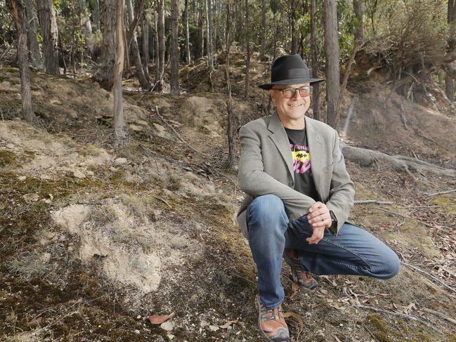 South Hobart resident David Day is part of the wildlife survey group on kunanyi/Mount Wellington. Picture: MATHEW FARRELL