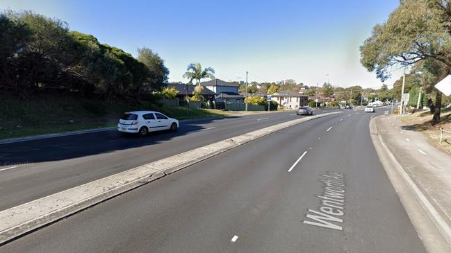 Wentworth Ave, Pagewood where a passenger has died after two cars crashed overnight.