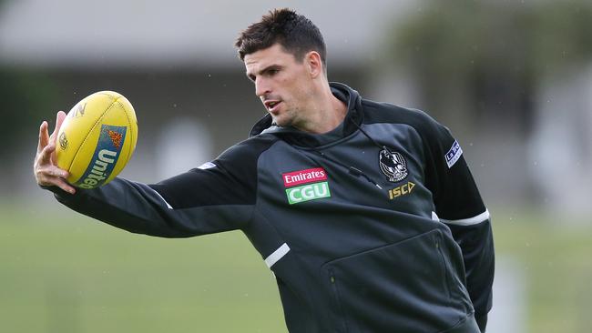 Scott Pendlebury racked up the most SuperCoach points in the Anzac Day clash. Picture: Getty Images