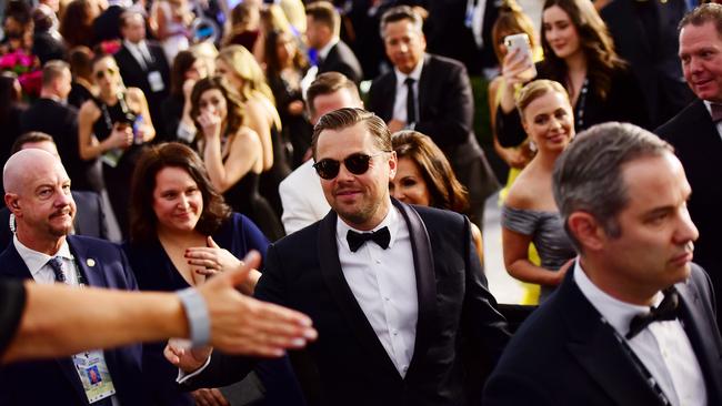 Leonardo DiCaprio at the Screen Actors Guild Awards in Los Angeles in January. Picture: Chelsea Guglielmino/Getty Images.