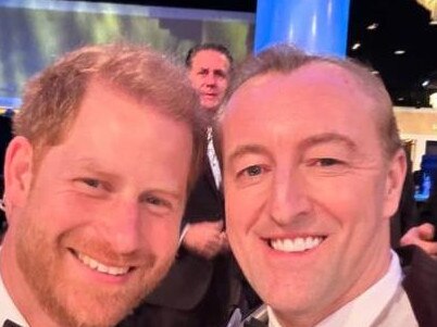 Prince Harry with Prince Mario-Max Schaumburg-Lippe.