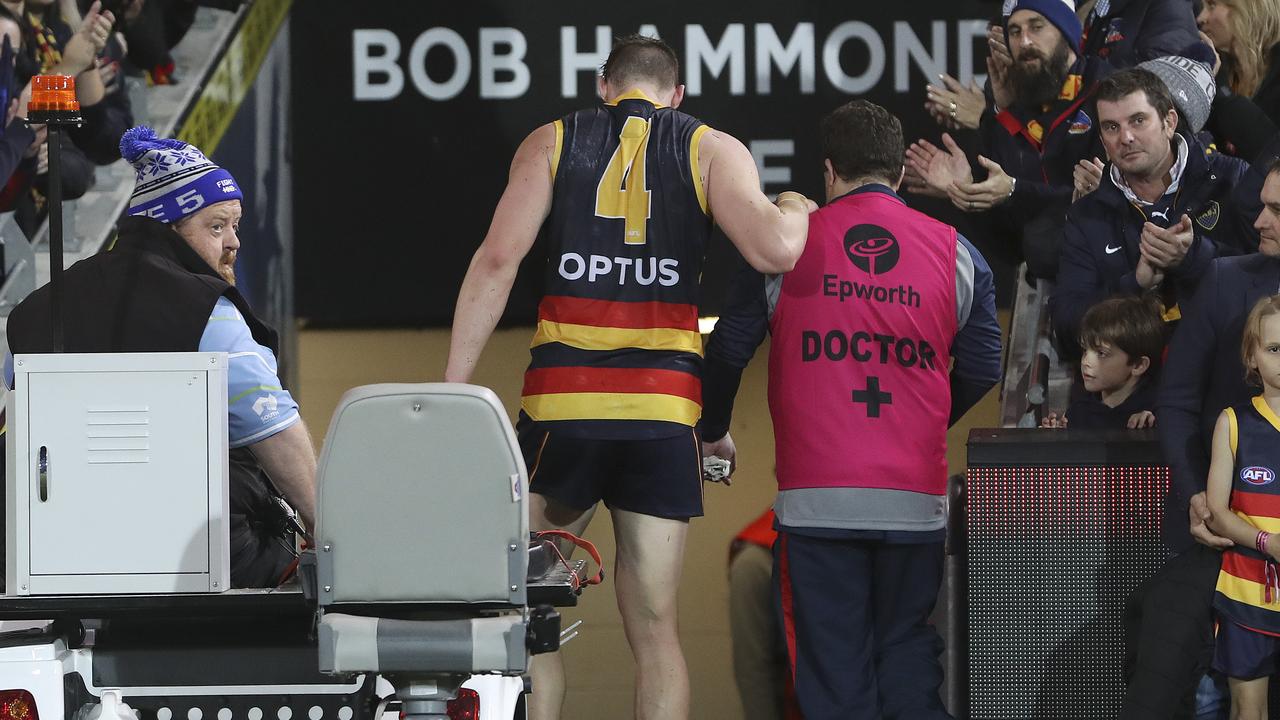 Josh Jenkins knee injury, Josh Jenkins 2019, Adelaide Crows 2019, AFL 2019, Adelaide v Richmond