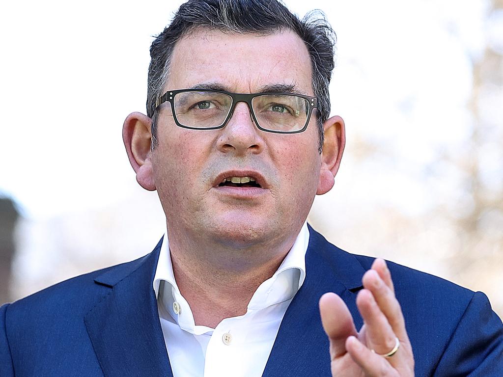 Victorian Premier Daniel Andrews said lower case numbers in the region sparked the decision to end the lockdown. Picture: NCA NewsWire / Ian Currie